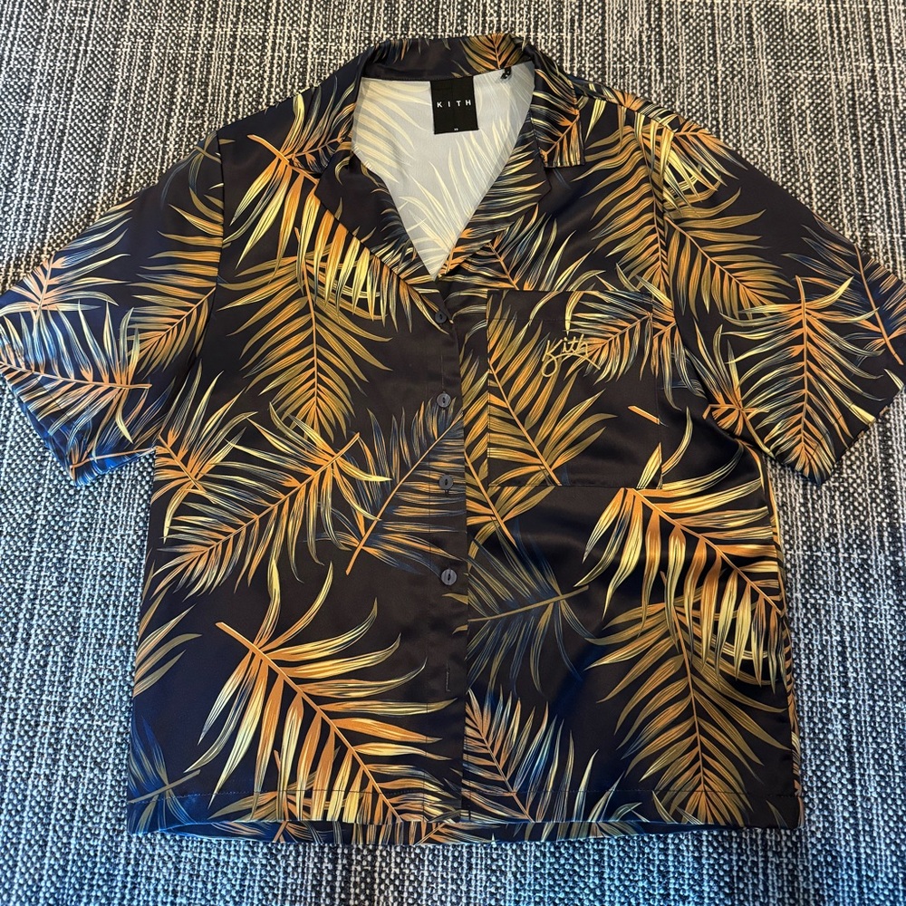 KITH women’s size XS silk button down.